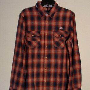 NWT MEN'S MED AKOO TRAP LS WOVEN BLUEPRINT BUTTON FRONT SHIRT MRP. $82 #1736